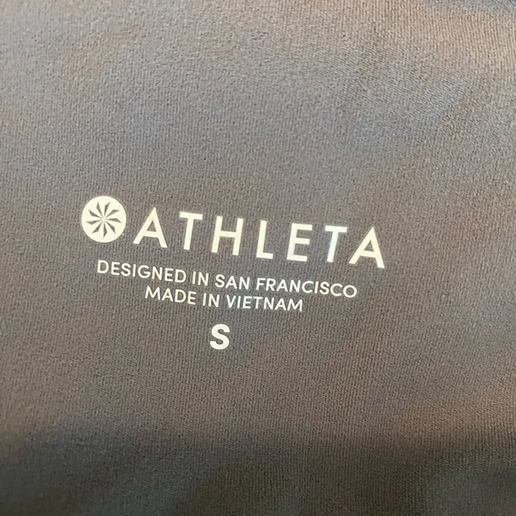 Athleta leggings gray with sheer panels on legs size small comfort yoga - Picture 3 of 6